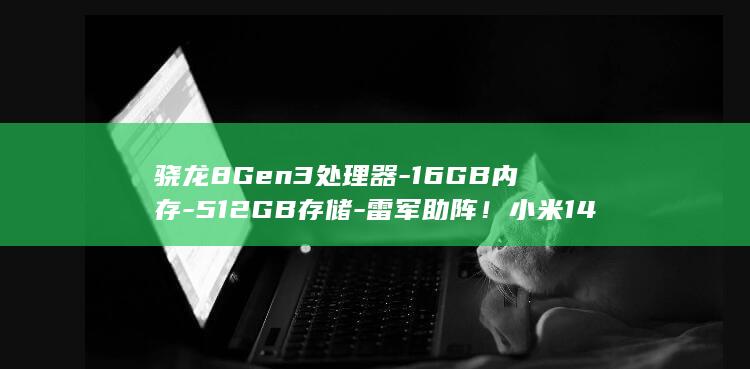 骁龙8Gen3处理器-16GB内存-512GB存储-雷军助阵！小米14惊喜降价690元